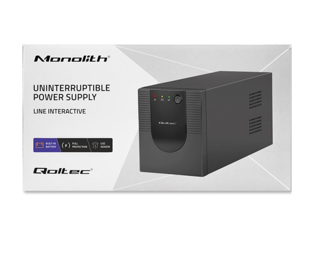 Qoltec UPS Line Interactive | Monolith | 2000VA | 1200W - 1180153 - zdjęcie 9